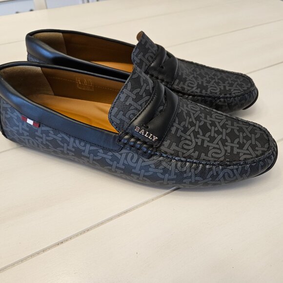 Bally Pavel Penny Driving Moccasins with B-Chain Monogram -- Size 10 US - Picture 2 of 12